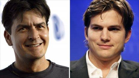 Charlie Sheen and Ashton Kutcher