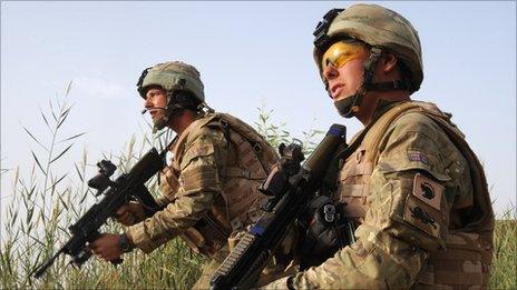 Photo: Ministry of Defence. British troops preparing for Operation Tor Shezada in Afghanistan (2010)