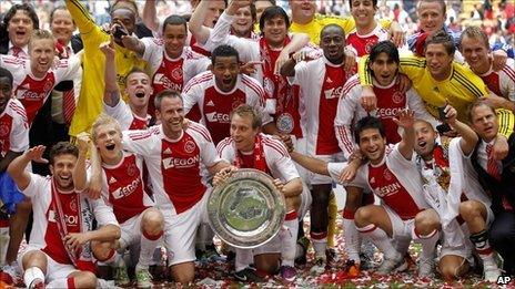 Ajax celebrate Dutch title success