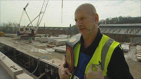 Steve Ward also works for a concrete firm