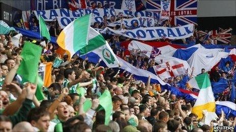 Celtic and Rangers fans