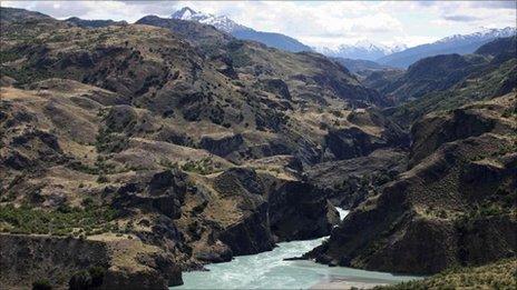 File photo from 2008 shows the confluence of the Baker and Chacabuco rivers