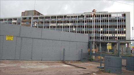 Derelict Royal Mail building in Bristol