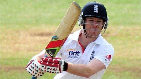 Eoin Morgan scored at not far short of a run a ball at Derby on Thursday