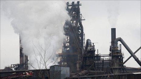 Steelworks in Scunthorpe