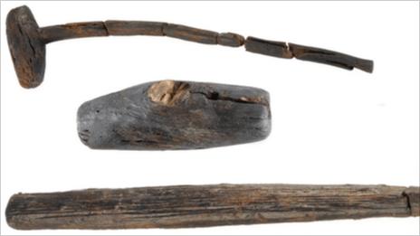 Bronze Age weapons found at the site