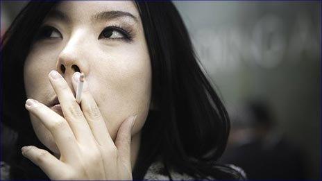 Woman smoking