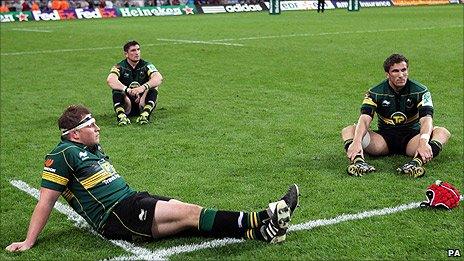 Ben Hartley, Phil Dowson and Mark Sorenson