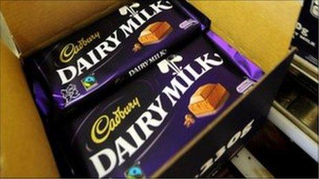 Cadbury chocolate bars