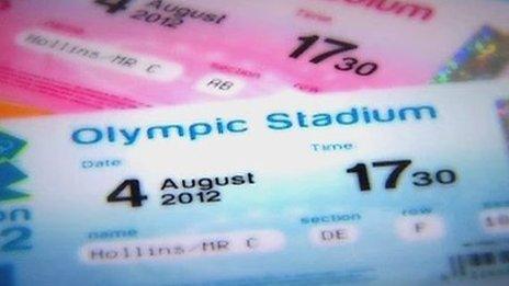 How a London 2012 ticket might look