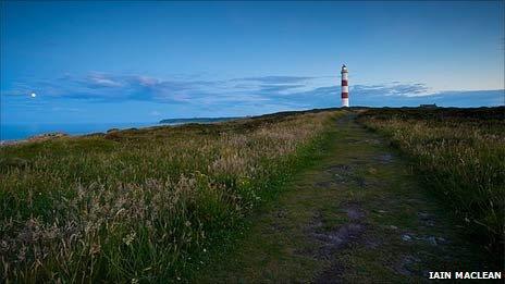 Path to a lighthouse. Pic: Copyright of Iain Maclean