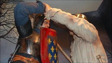 Guernsey militiaman fights off a French invader