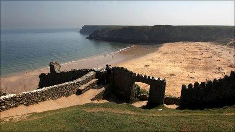 Barrafundle Beach in Pembrokeshire, West Wales