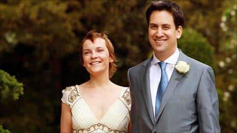 Justine and Ed Miliband