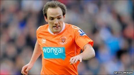Blackpool midfielder David Vaughan