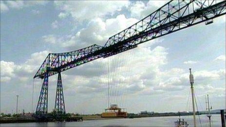 The Transporter Bridge in Middlesbrough