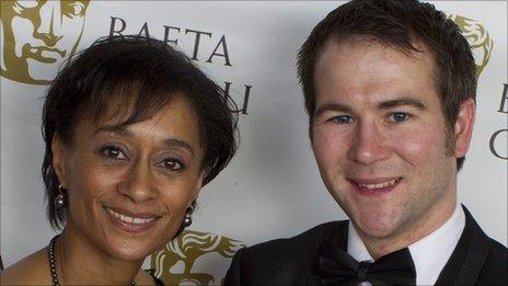 Best Actor Stuart Brennan with Suzanne Packer