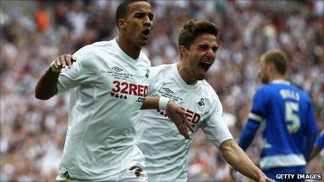 Scott Sinclair (left) and Fabio Borini