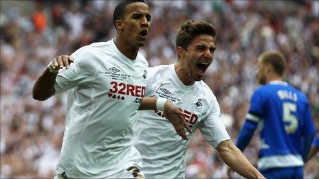 Scott Sinclair (left) and Fabio Borini