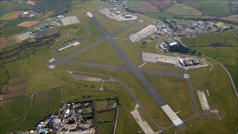 RNAS Culdrose from the air