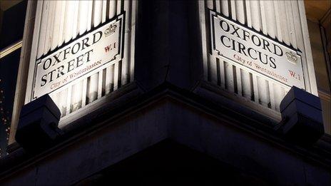 Oxford Street at night