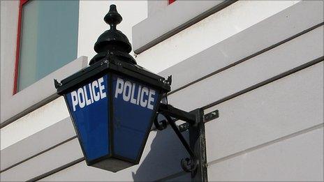 Isle of Man police sign