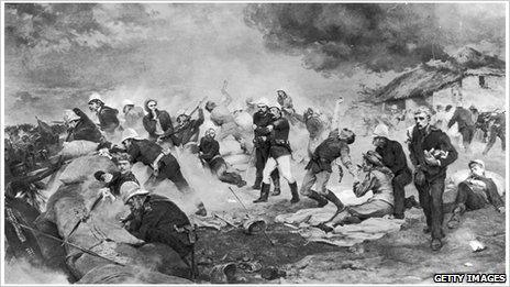 The Defence of Rorke's Drift. Photo by Hulton Archive/Getty Images