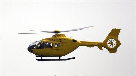 An air ambulance