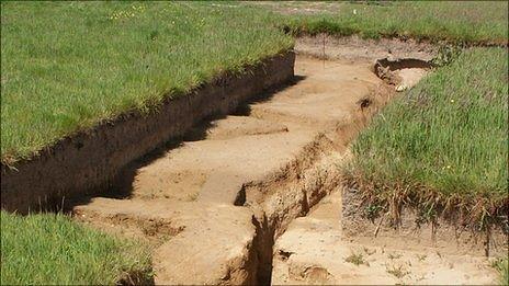 Excavations near the Guernsey Airport