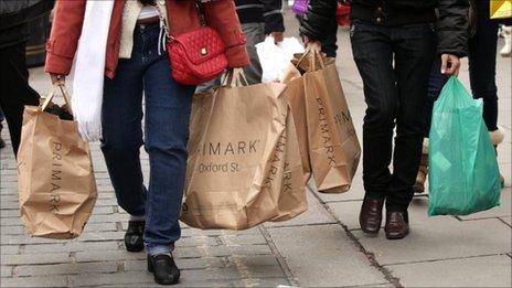 Shoppers on Oxford Street in London