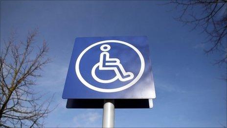 Disabled parking badge