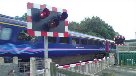 Level crossing at St Fagans, Cardiff