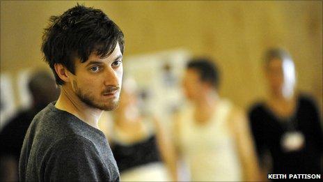 Arthur Darvill in rehearsal for Doctor Faustus (Photo: Keith Pattison)