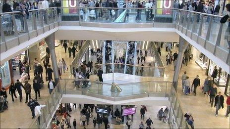 Bullring shopping centre in Birmingham