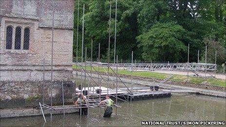 Baddesley Clinton being repaired
