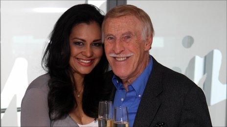 Sir Bruce Forsyth with his wife Wilnelia