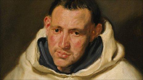 Portrait of a Carmelite Monk by Van Dyck, circa 1617 to 1620