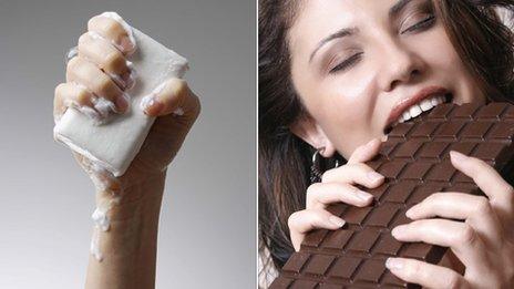 Bar of soap, bar of chocolate