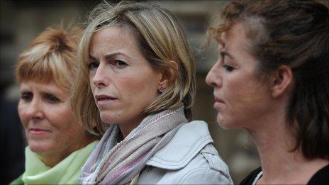 From left: Sarah Godwin, mother of missing Quentin, Kate McCann, mother of Madeleine, and Nicki Durban, mother of Luke