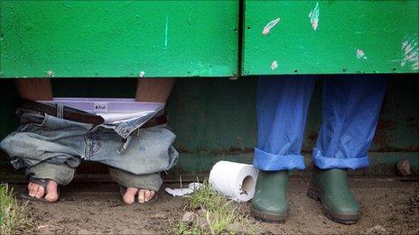 Glastonbury Festival toilet