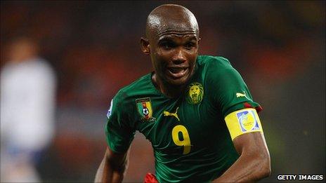 Cameroon and Inter Milan striker Samuel Eto'o