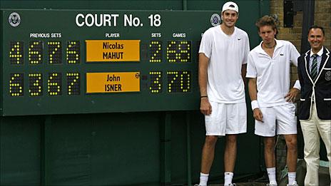 John Isner and Nicolas Mahut