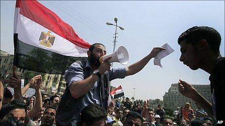 Protest in Tahrir Square, Cairo. 20 May 2011