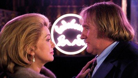 Catherine Deneuve and Gerard Depardieu in Potiche