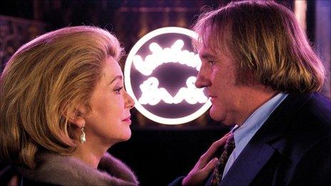 Catherine Deneuve and Gerard Depardieu in Potiche