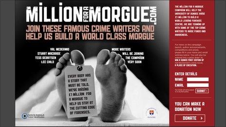 Million for a morgue webpage