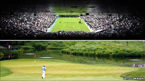 Andy Murray at Wimbledon, Rory McIlroy at the US Open