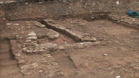 Roman excavation in York