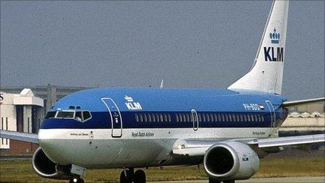 KLM plane