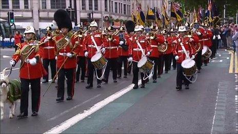 Armed Forces Day parade in Cardiff